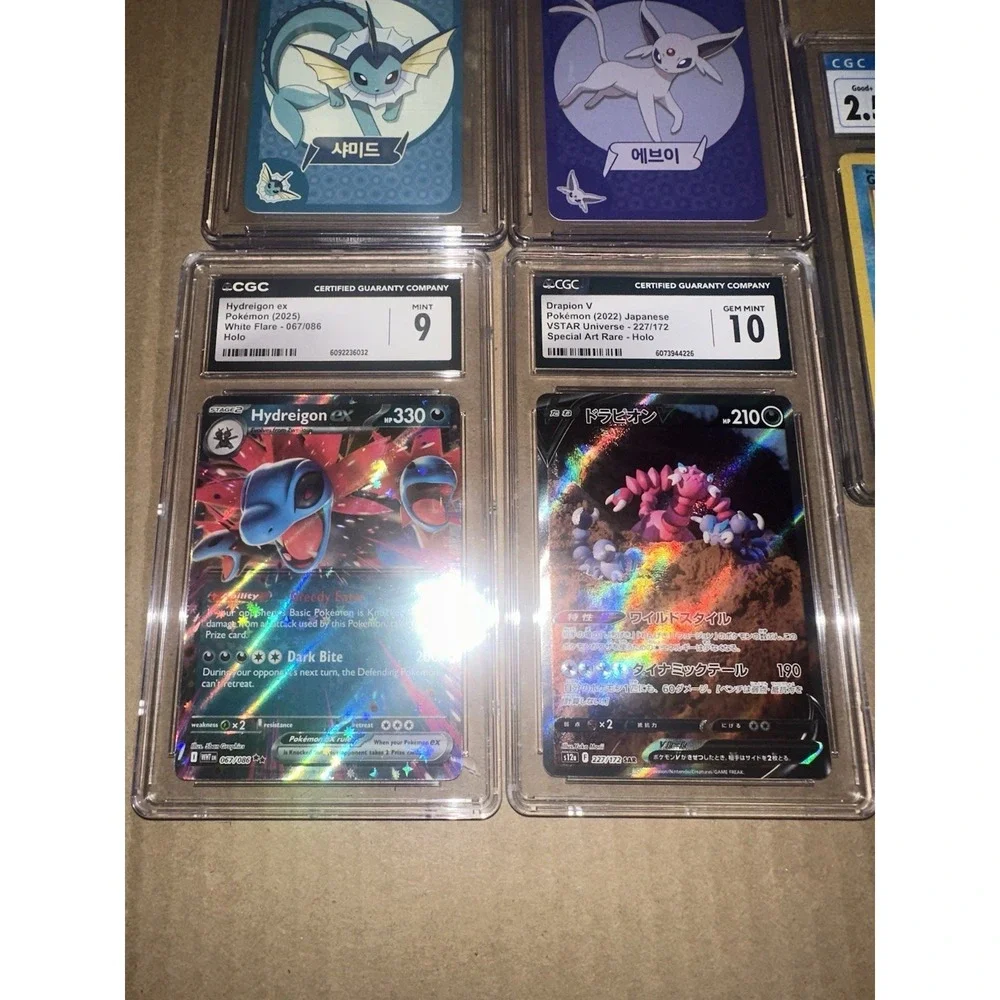 Lot of 5 Pokemon CGC Slabs Point salad pristine Drapion V CGC‎ Gem Mint 10, 9